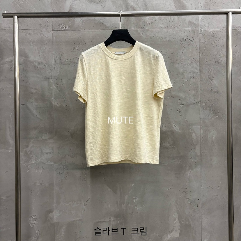 MUTE-P韓國直郵女裝新款職業時尚人氣26夏季推薦休閑T恤MUTET恤圖色2