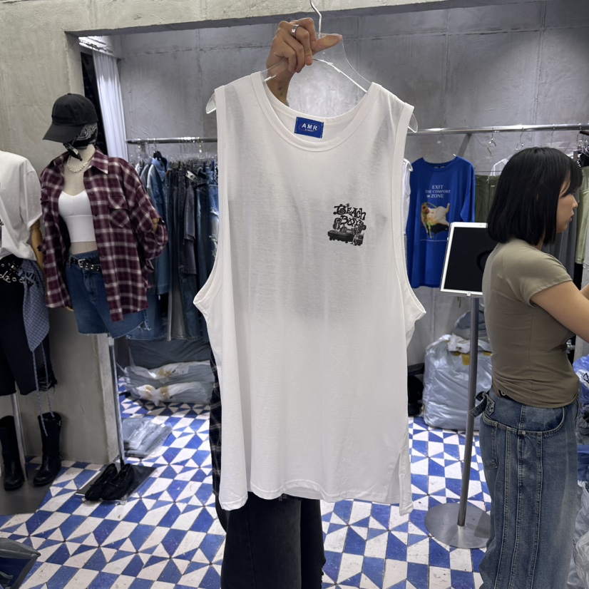 AMOUR韓國代購女士新品時尚26春夏推薦人氣熱賣休閑吊帶背心AMOUR吊帶/背心圖色1