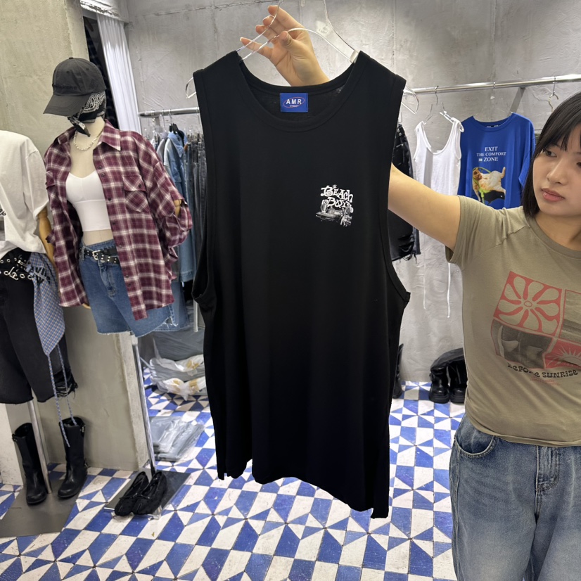AMOUR韓國代購女士新品時尚26春夏推薦人氣熱賣休閑吊帶背心AMOUR吊帶/背心圖色2