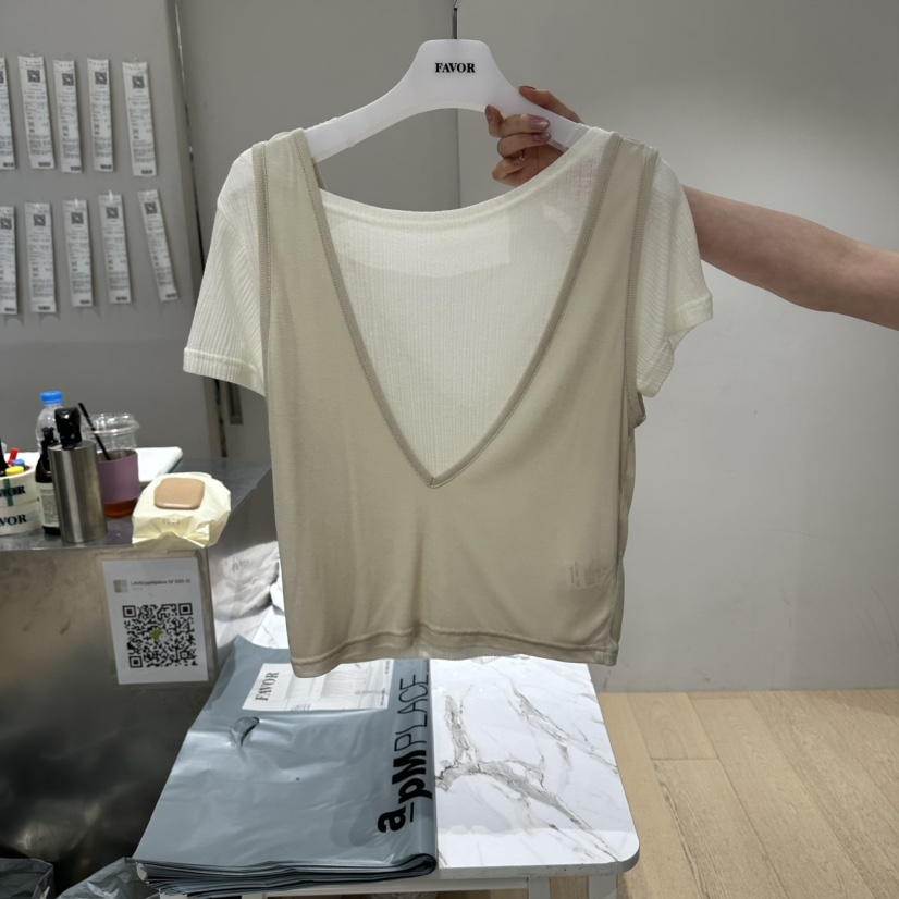 FAVOR-P韓國東大門代購女士新品時尚26夏季吊帶背心不含內搭FAVOR-P吊帶/背心圖色3