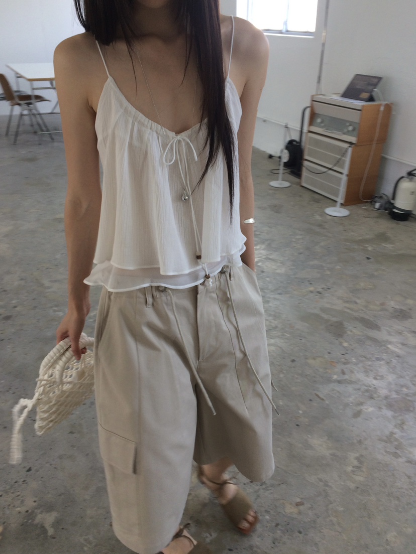 ANOU韓國直郵實拍女士新款26春夏時尚人氣26夏季吊帶背心ANOU吊帶/背心