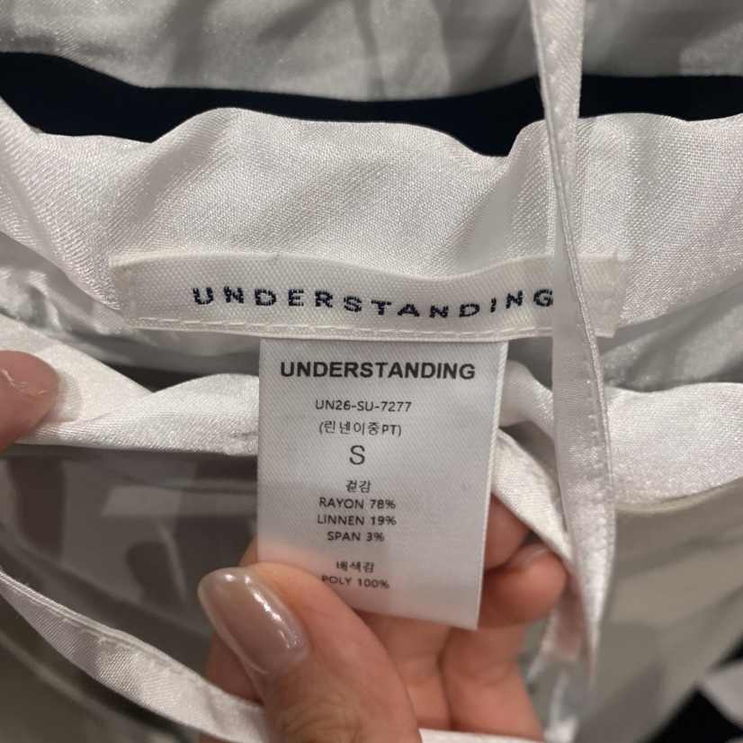 UNDERSTANDING東大門實拍韓國女士新款26夏季休閑褲雙排扣亞麻UNDERSTANDING休閑褲