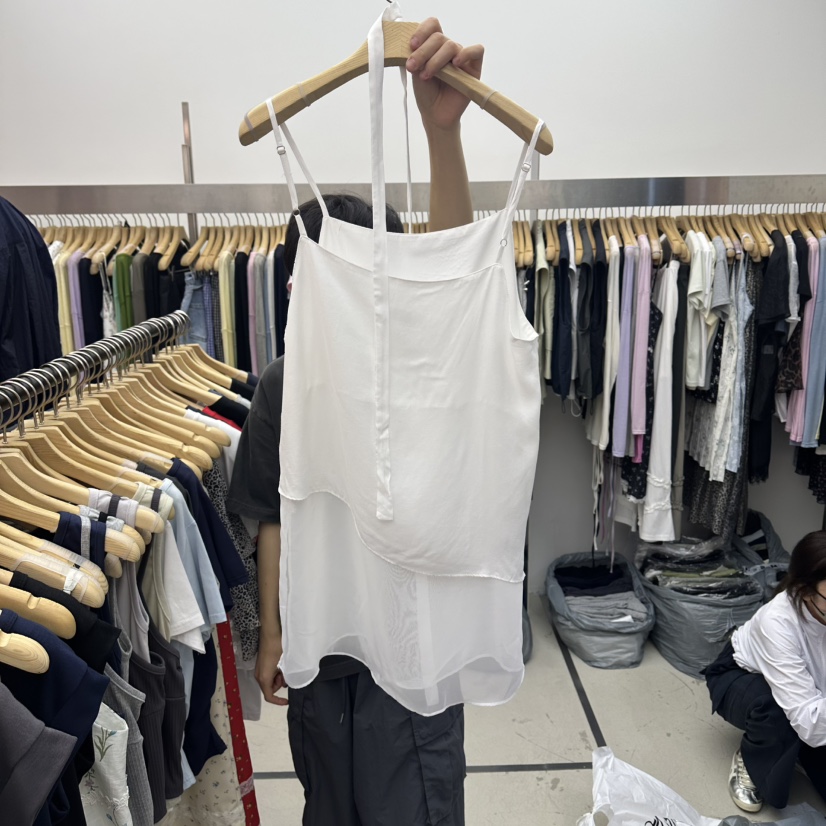 SPECIAL韓國代購女士新品26夏季26春夏休閑吊帶背心含腰繩SPECIAL吊帶/背心