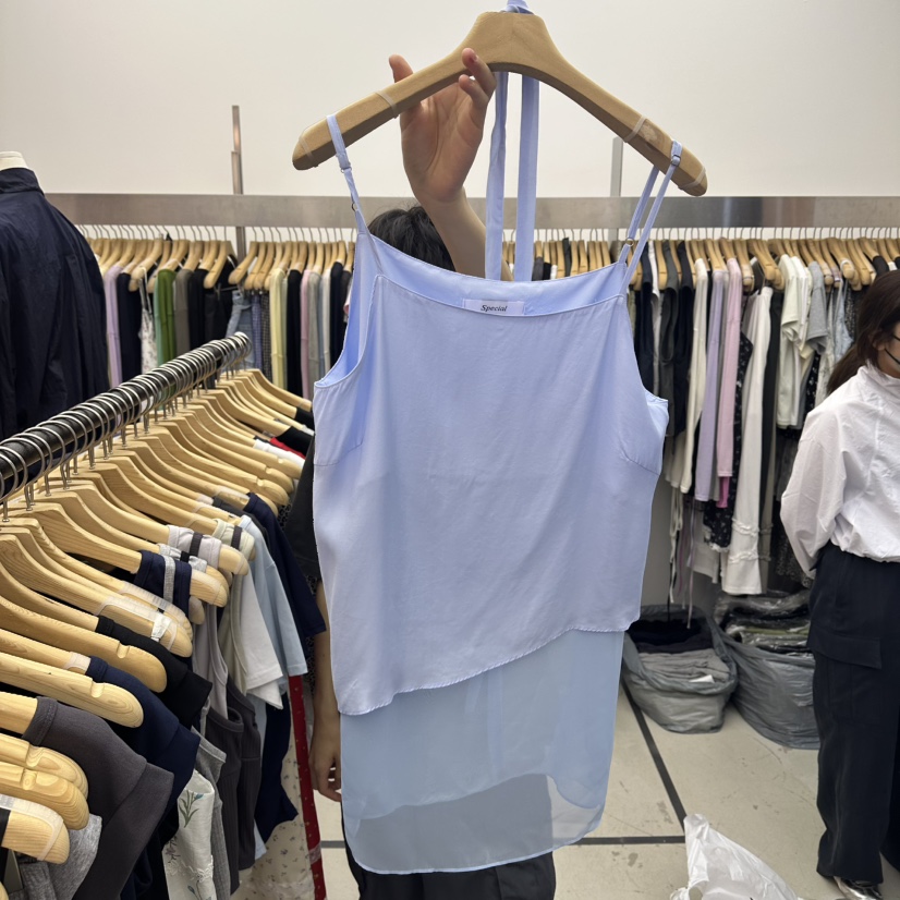 SPECIAL韓國代購女士新品26夏季26春夏休閑吊帶背心含腰繩SPECIAL吊帶/背心圖色2