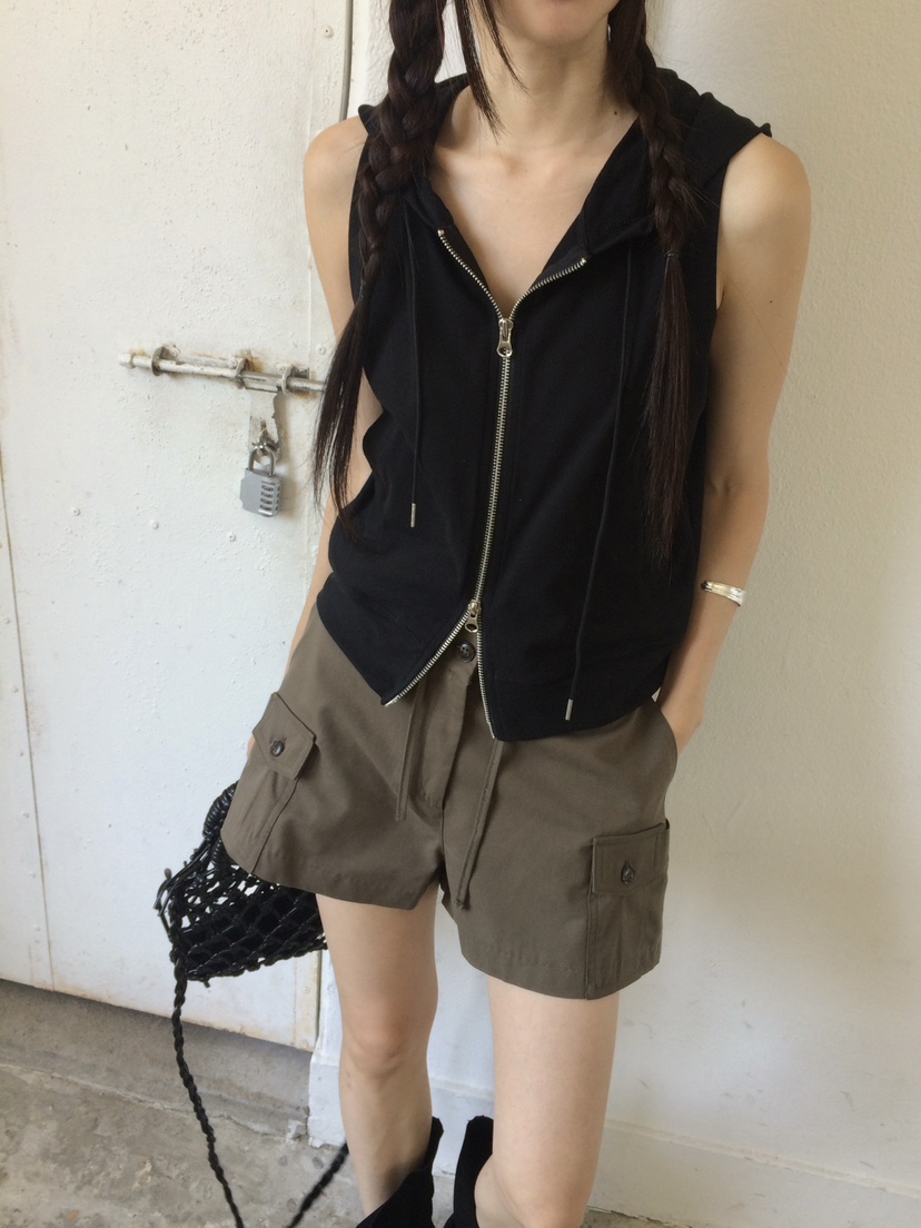 ANOU韓國代購女裝新款職業推薦熱賣時尚26夏季馬甲連帽衫ANOU馬甲