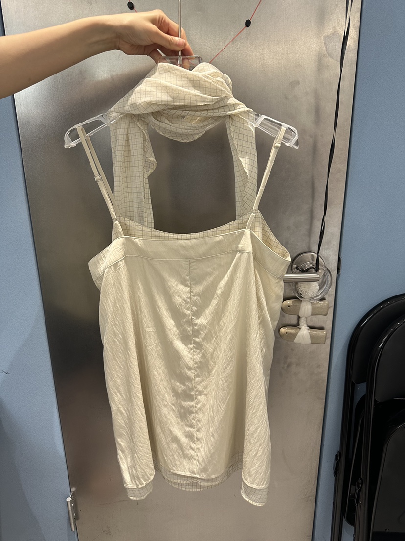 TAKE TEE東大門實拍韓國女裝新品人氣吊帶背心不含內搭含圍巾雙面TAKE TEE吊帶/背心