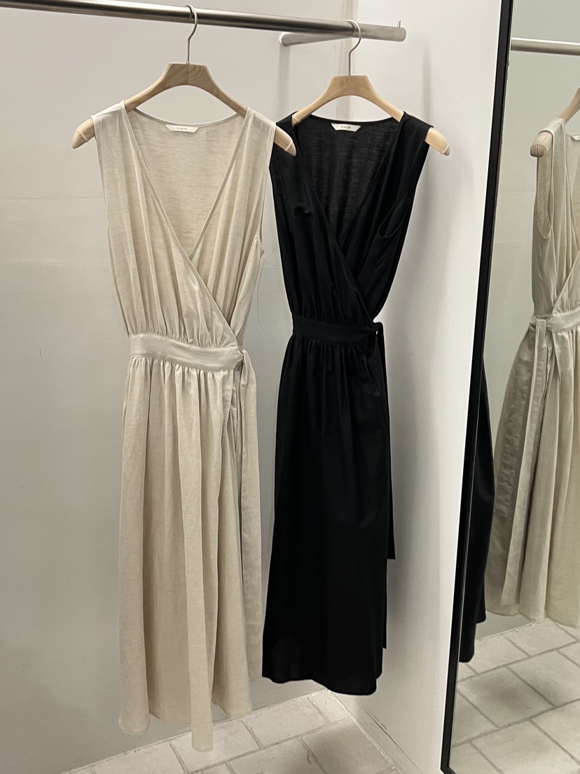 REGULARLY/PLACOR韓國直郵實拍女士新品26夏季連衣裙披肩亞麻REGULARLY/PLACOR連衣裙