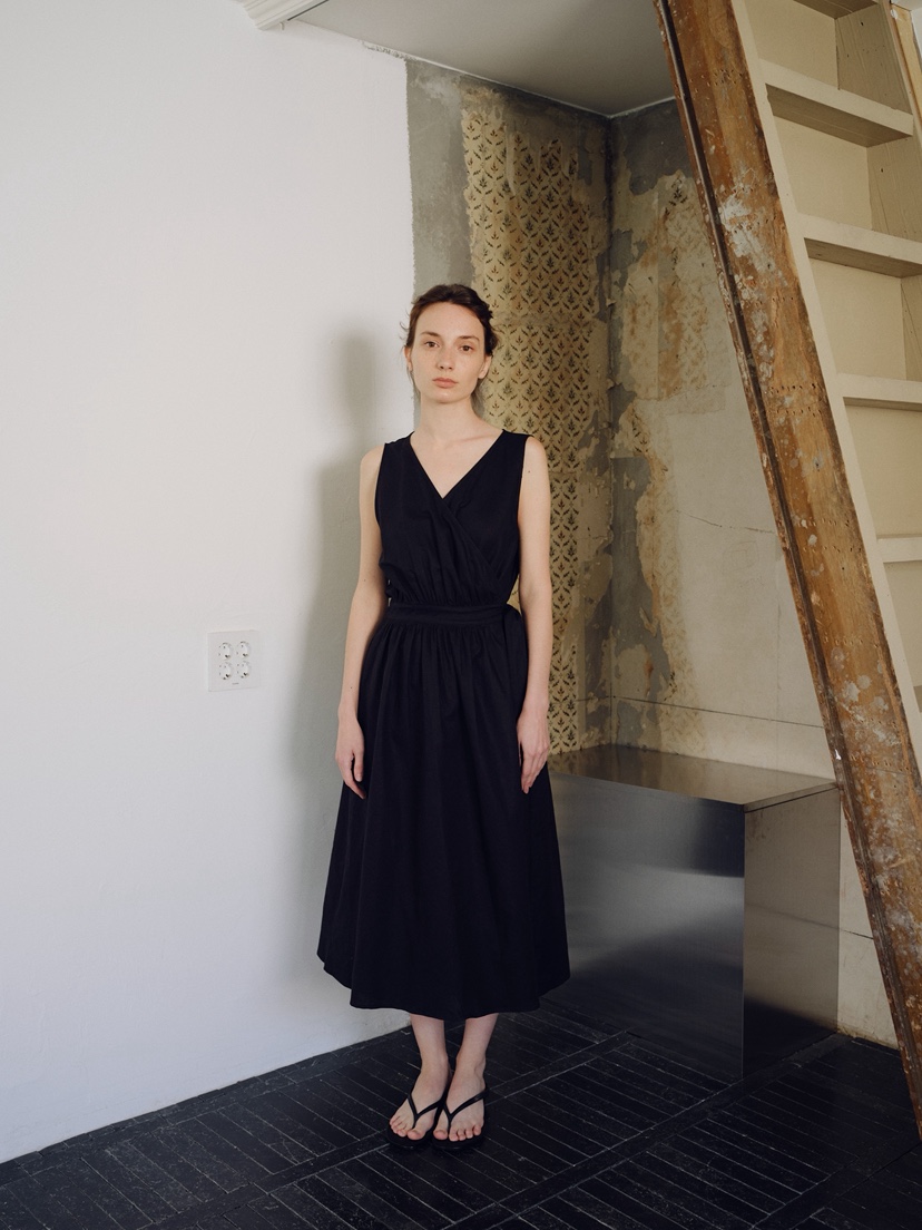 REGULARLY/PLACOR韓國直郵實拍女士新品26夏季連衣裙披肩亞麻REGULARLY/PLACOR連衣裙