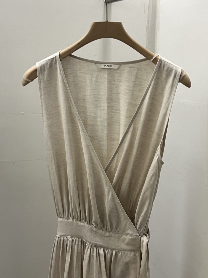 REGULARLY/PLACOR韓國直郵實拍女士新品26夏季連衣裙披肩亞麻REGULARLY/PLACOR連衣裙
