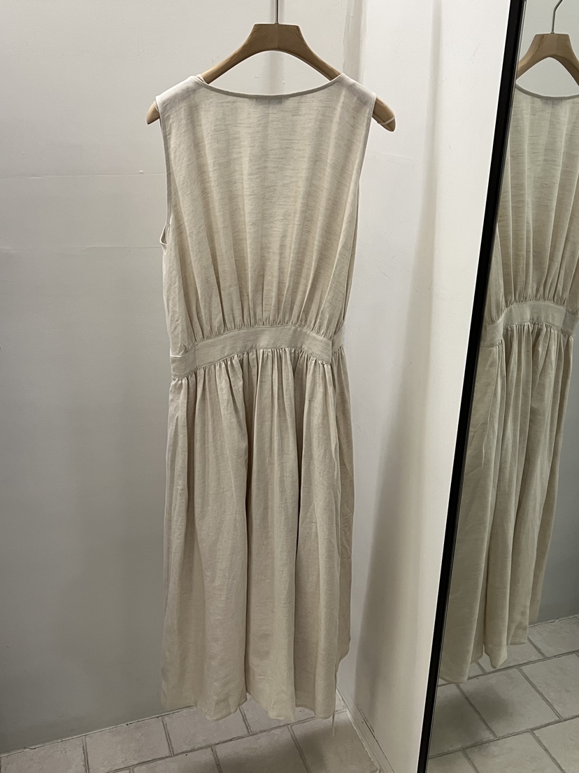 REGULARLY/PLACOR韓國直郵實拍女士新品26夏季連衣裙披肩亞麻REGULARLY/PLACOR連衣裙