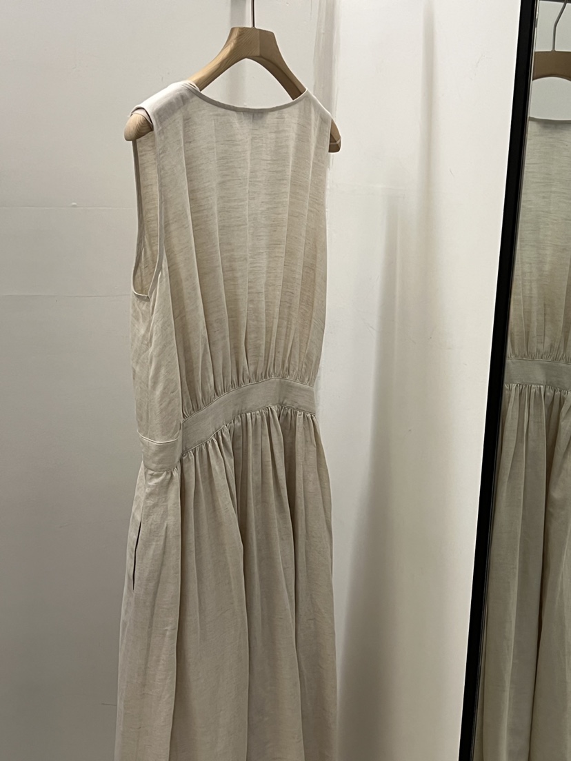 REGULARLY/PLACOR韓國直郵實拍女士新品26夏季連衣裙披肩亞麻REGULARLY/PLACOR連衣裙