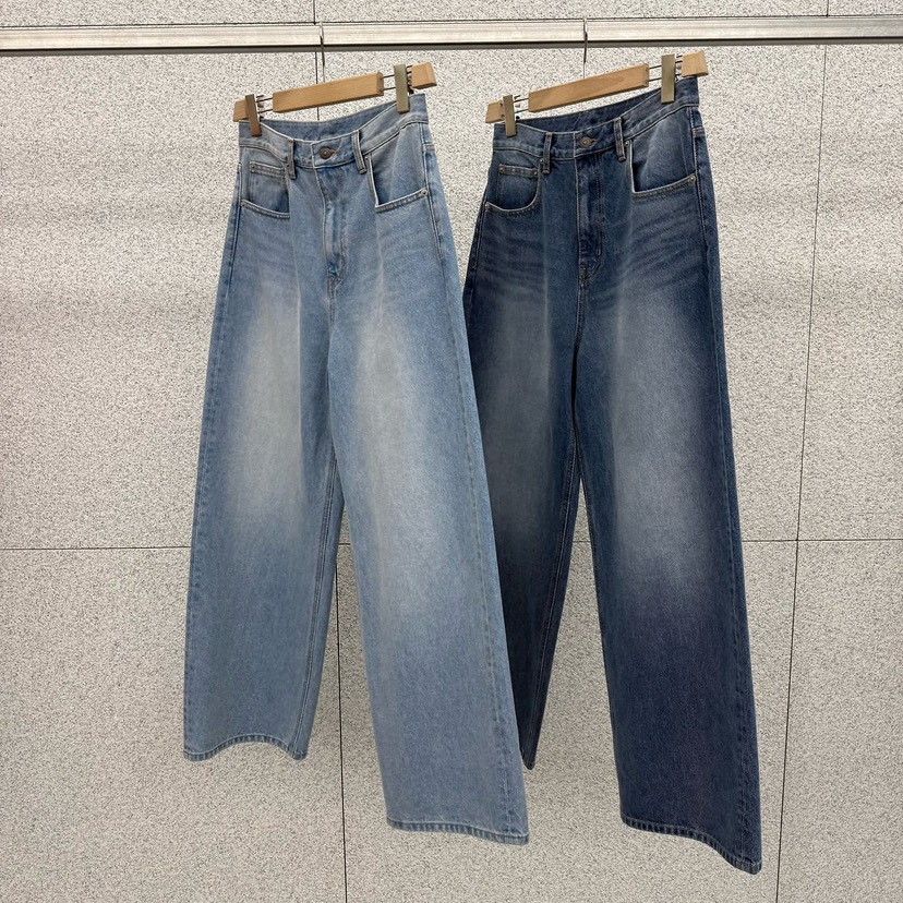 AT THE BAGEL韓國直郵女士新品人氣推薦休閑26春夏牛仔褲AT THE BAGEL牛仔褲
