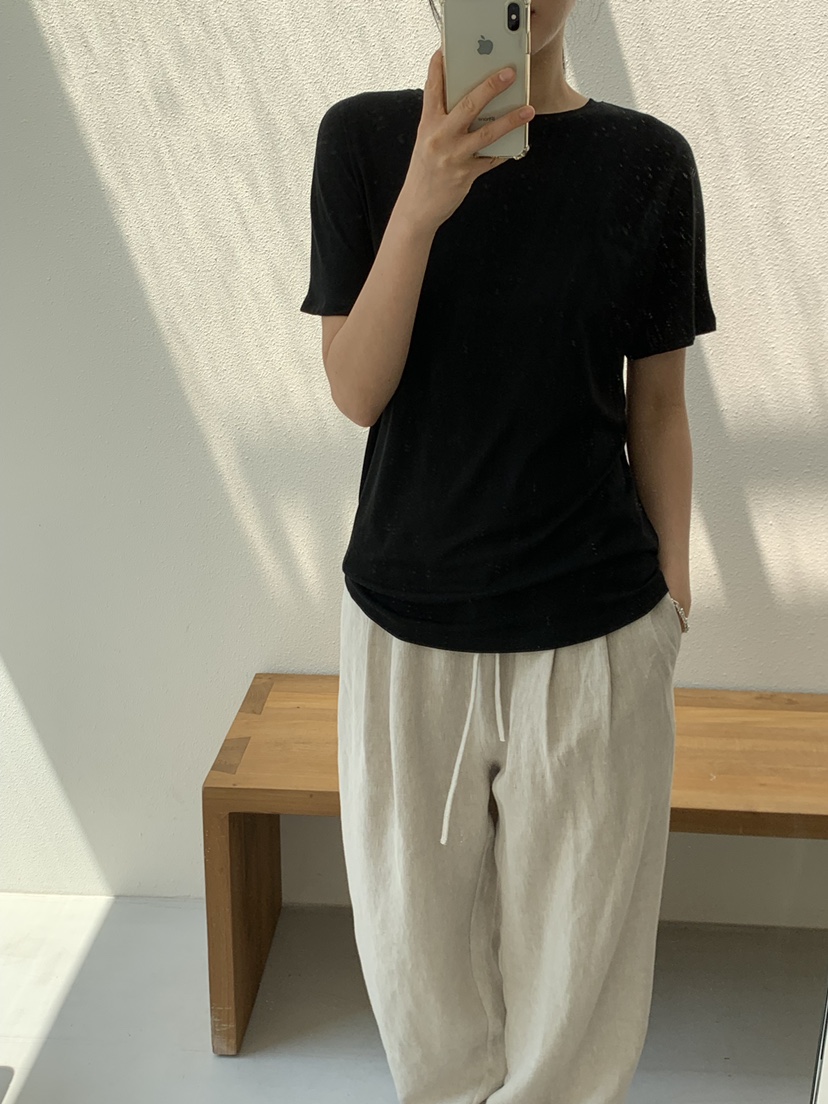 REGULARLY/PLACOR韓國直郵實拍女裝新款26春夏時尚T恤天絲REGULARLY/PLACORT恤