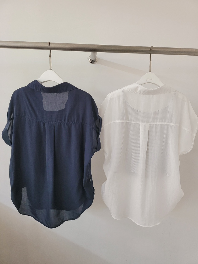 THE OTHER韓國直郵女裝新品休閑襯衫蕾絲衫假兩件套裝亞麻THE OTHER襯衫/蕾絲衫