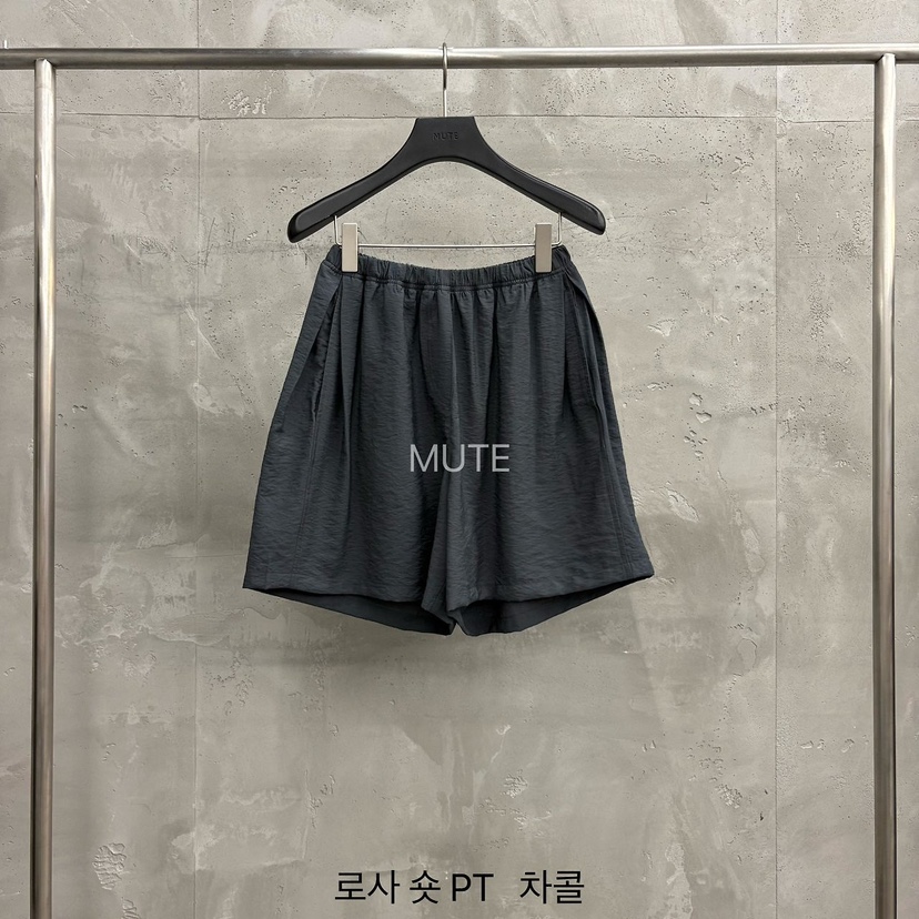 MUTE-P韓國東大門直郵女士新款人氣推薦26春夏休閑時尚短褲MUTE短褲圖色3墨色