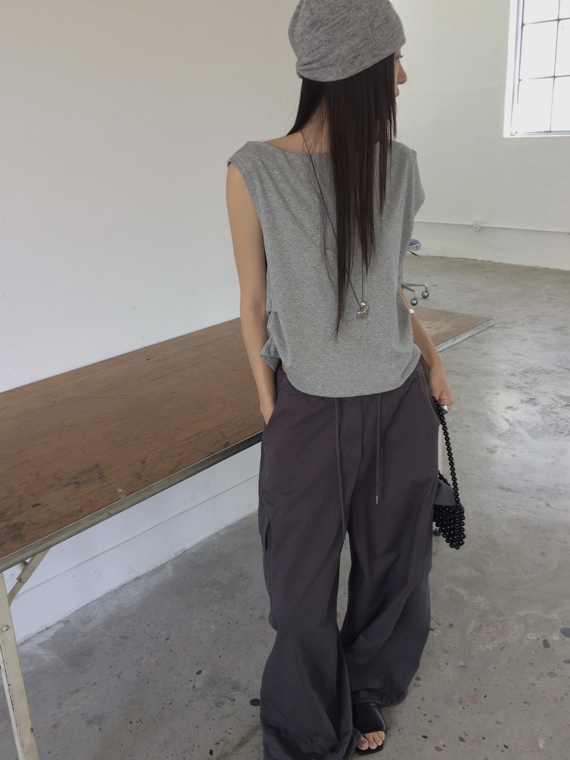 ANOU韓國代購女士新款26夏季職業時尚熱賣休閑人氣吊帶背心ANOU吊帶/背心