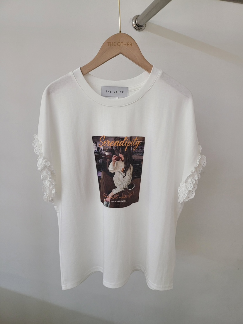 THE OTHER韓國直郵女裝新品26春夏休閑熱賣26夏季職業T恤THE OTHERT恤圖色1