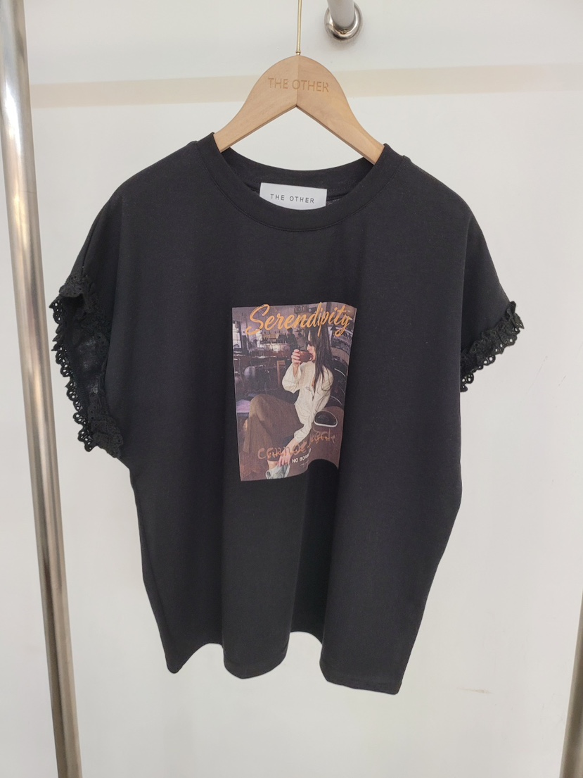THE OTHER韓國直郵女裝新品26春夏休閑熱賣26夏季職業T恤THE OTHERT恤圖色2