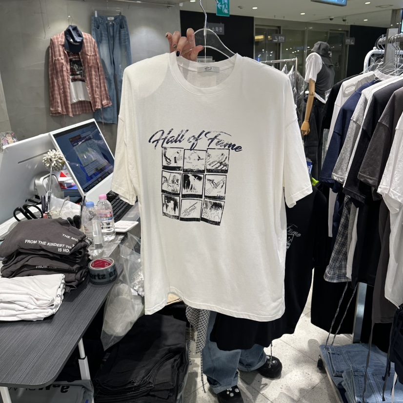 HERTZ-P韓國東大門直郵女裝新款熱賣推薦人氣26春夏休閑T恤HERTZ-PT恤圖色1