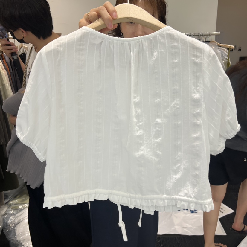 TAFFETA/MURET東大門實拍韓國女裝新品時尚26夏季襯衫蕾絲衫TAFFETA/MURET襯衫/蕾絲衫