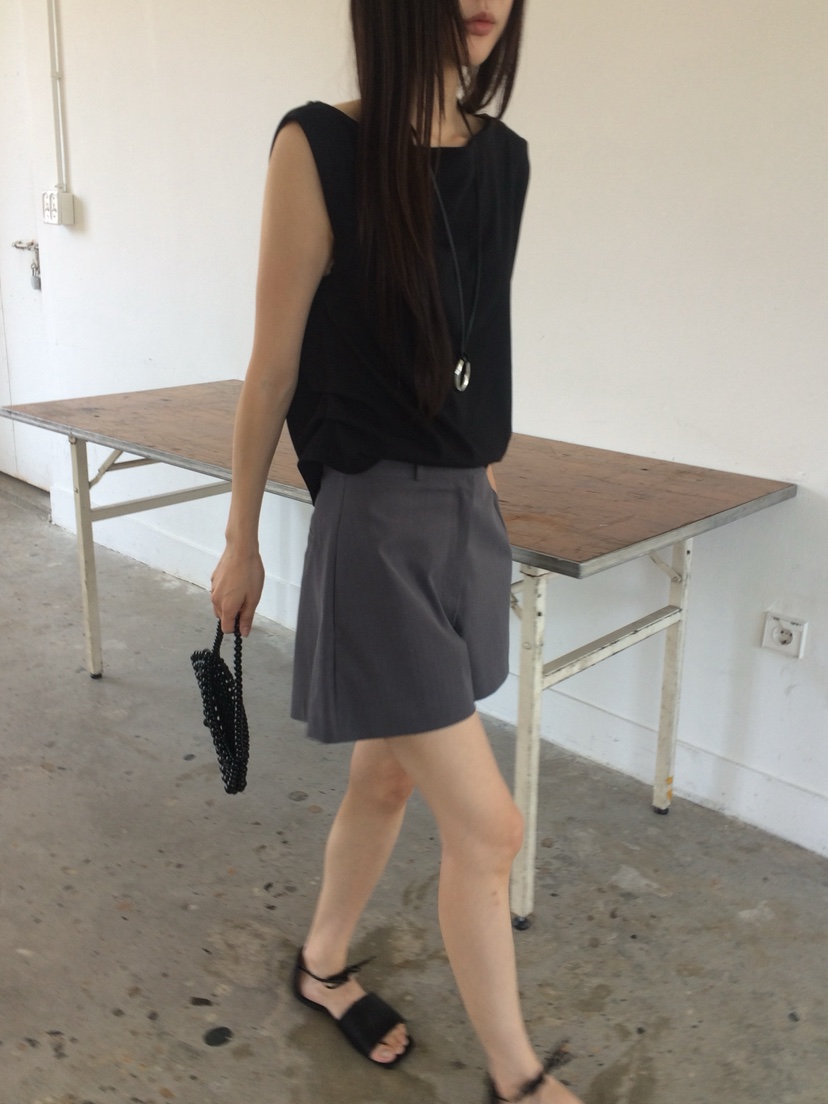 ANOU韓國代購女士新品熱賣26春夏職業推薦人氣休閑26夏季短褲ANOU短褲