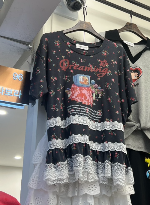 BORA BORA韓國東大門代購女士新品人氣職業26春夏熱賣T恤BORA BORAT恤圖色2