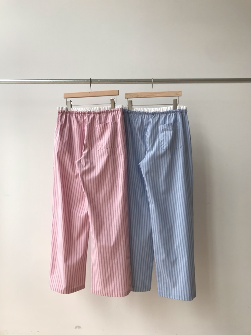TAFFETA/MURET韓國直郵實拍女裝新款人氣26夏季休閑褲條紋TAFFETA/MURET休閑褲
