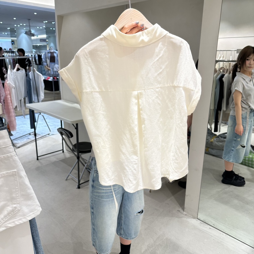 Color B韓國直郵女裝新品26春夏時尚休閑人氣襯衫蕾絲衫Color B襯衫/蕾絲衫