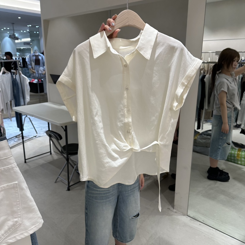 Color B韓國直郵女裝新品26春夏時尚休閑人氣襯衫蕾絲衫Color B襯衫/蕾絲衫圖色1
