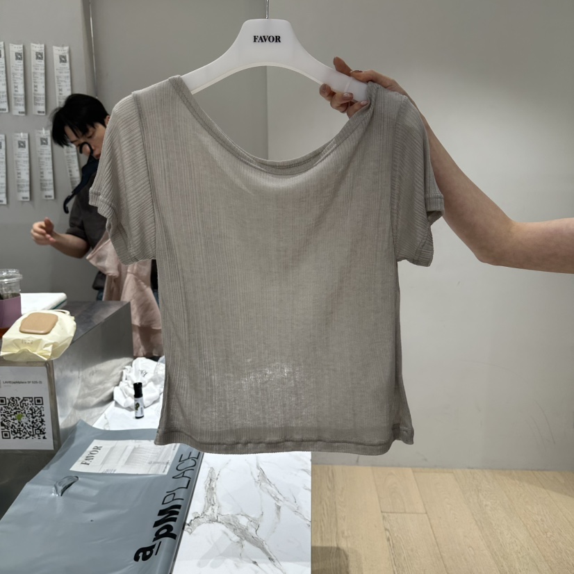 FAVOR-P東大門實拍韓國女裝新品26春夏推薦休閑時尚人氣T恤FAVOR-PT恤圖色4