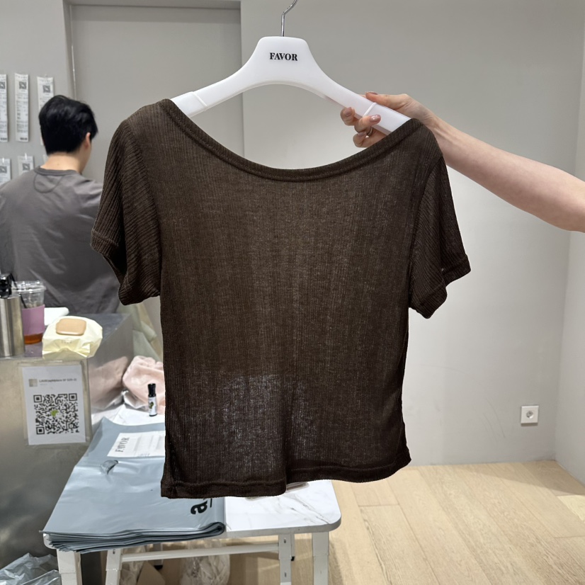 FAVOR-P東大門實拍韓國女裝新品26春夏推薦休閑時尚人氣T恤FAVOR-PT恤圖色5