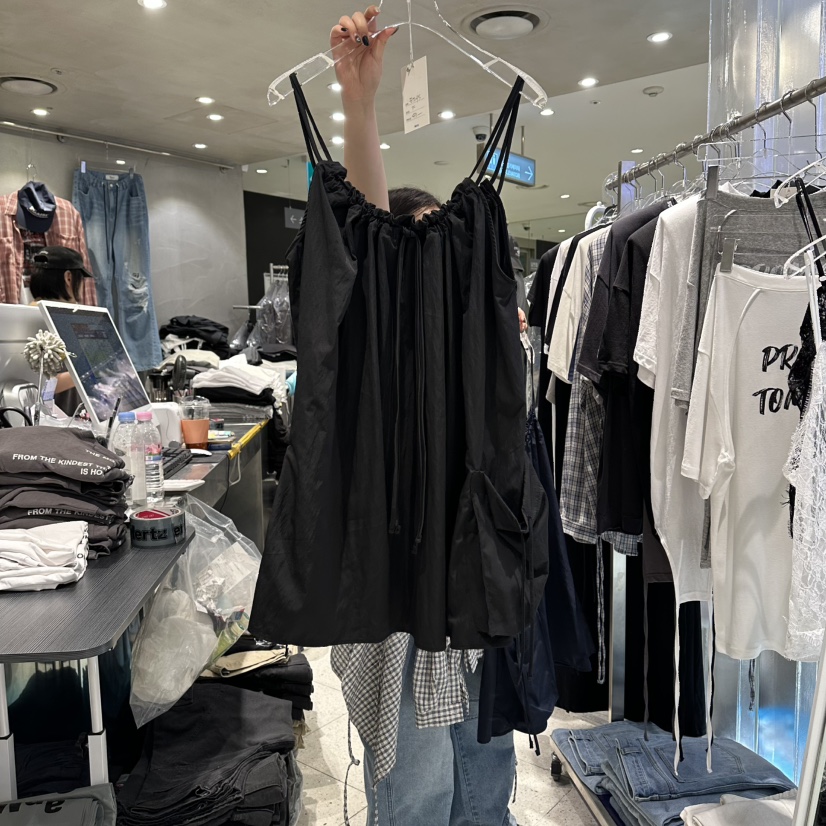 HERTZ-P韓國東大門直郵女士新品人氣職業時尚連衣裙口袋HERTZ-P連衣裙圖色2黑色
