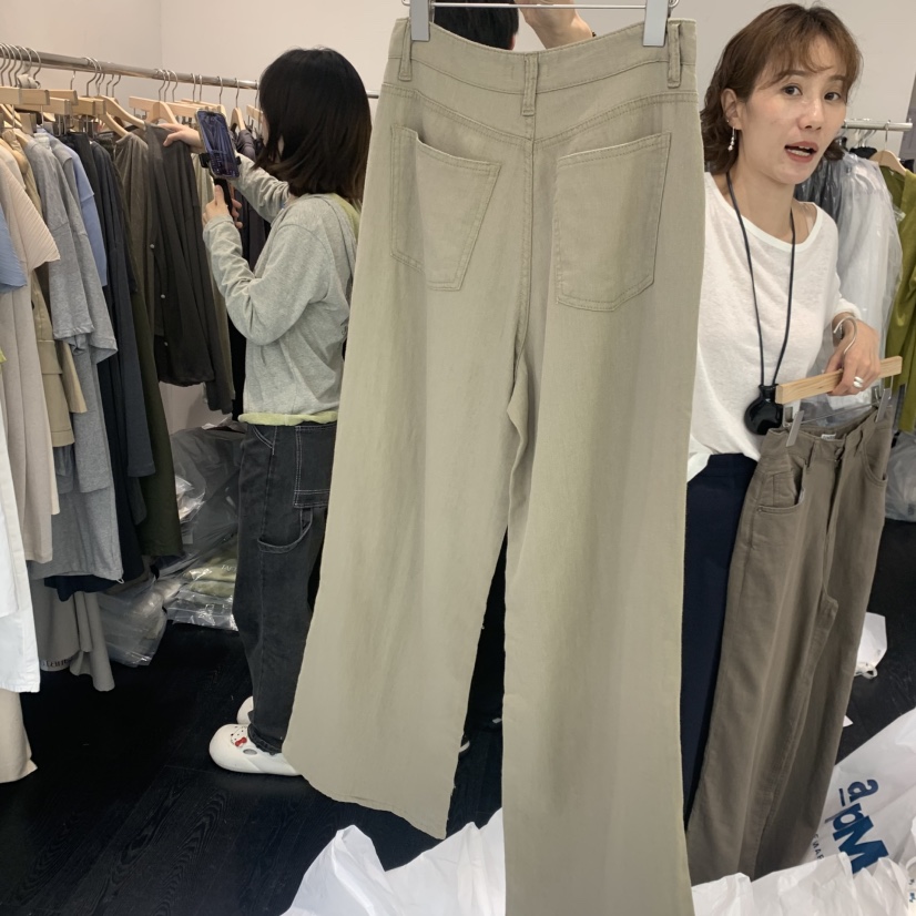 TAFFETA/MURET韓國代購女裝新品26夏季休閑熱賣休閑褲亞麻TAFFETA/MURET休閑褲