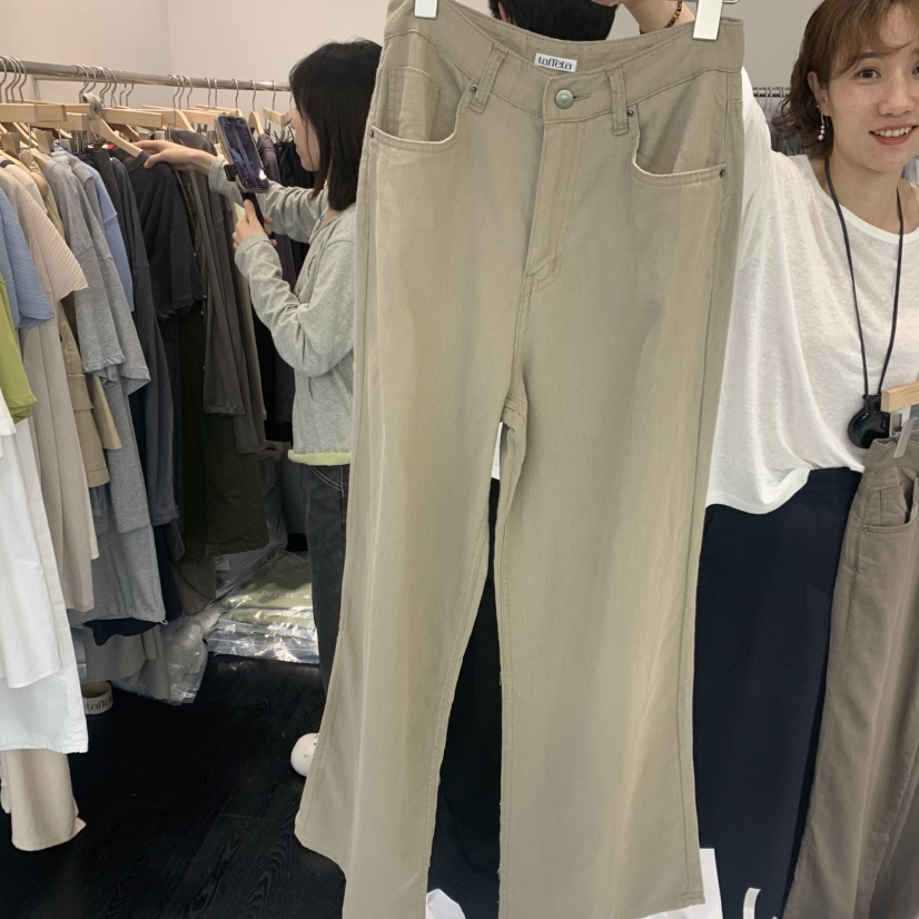 TAFFETA/MURET韓國代購女裝新品26夏季休閑熱賣休閑褲亞麻TAFFETA/MURET休閑褲圖色1
