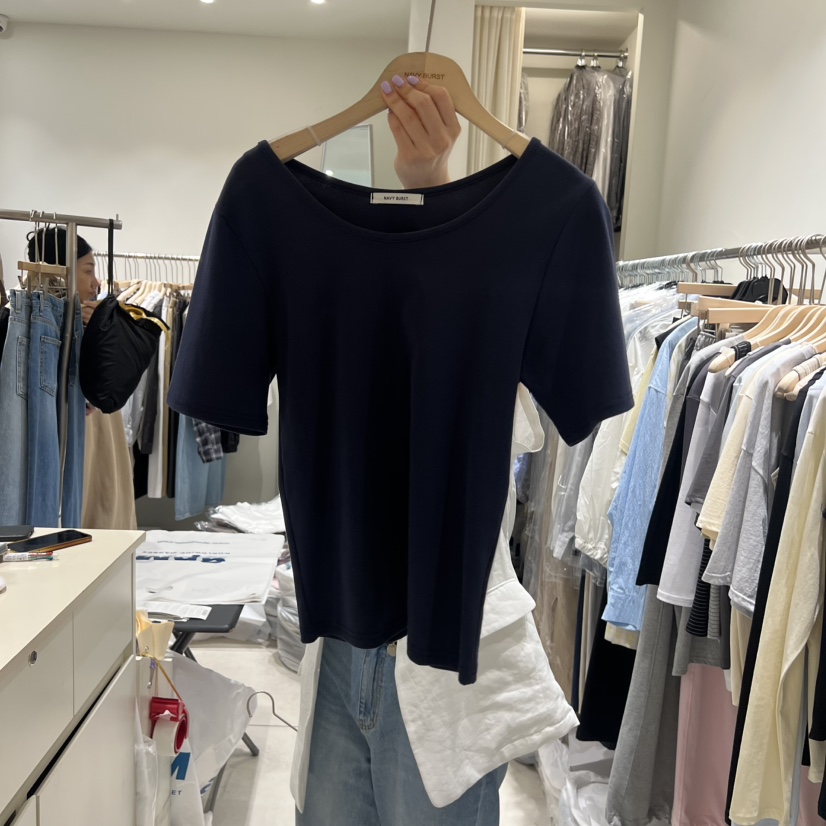 NAVYBURST韓國直郵女士新品推薦時尚26夏季人氣休閑職業T恤NAVY BURSTT恤圖色1