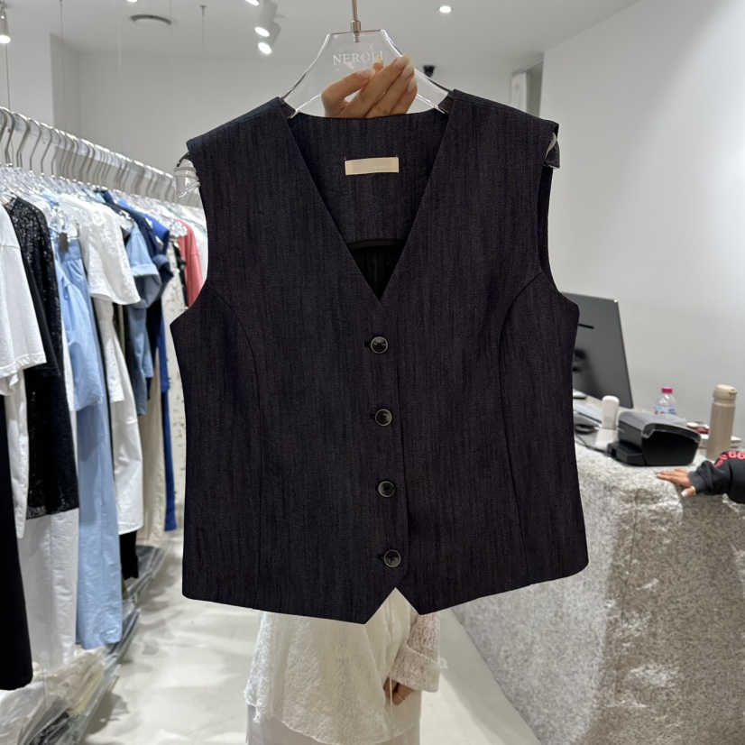 NEROLI 36韓國直郵女裝新品職業26夏季推薦人氣熱賣馬甲NEROLI 36馬甲圖色2深藍色