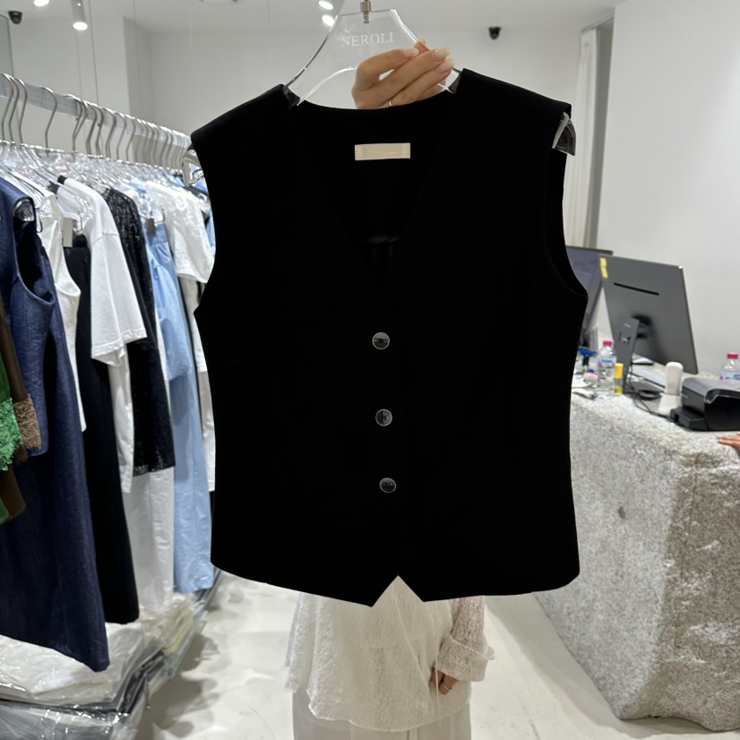 NEROLI 36韓國直郵女裝新品職業26夏季推薦人氣熱賣馬甲NEROLI 36馬甲圖色3黑色