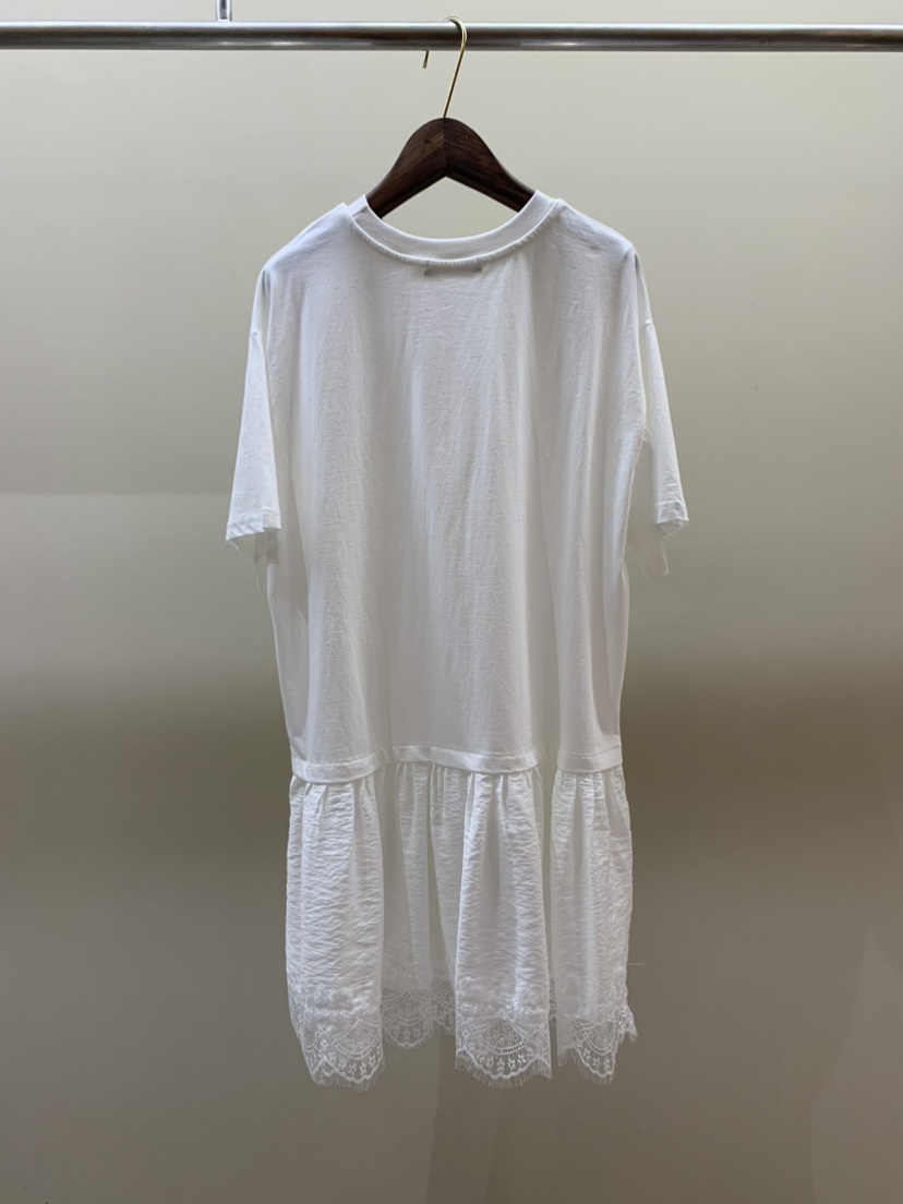 CAMEL-P韓國代購女士新品26夏季連衣裙撞色蕾絲Came_l 家連衣裙