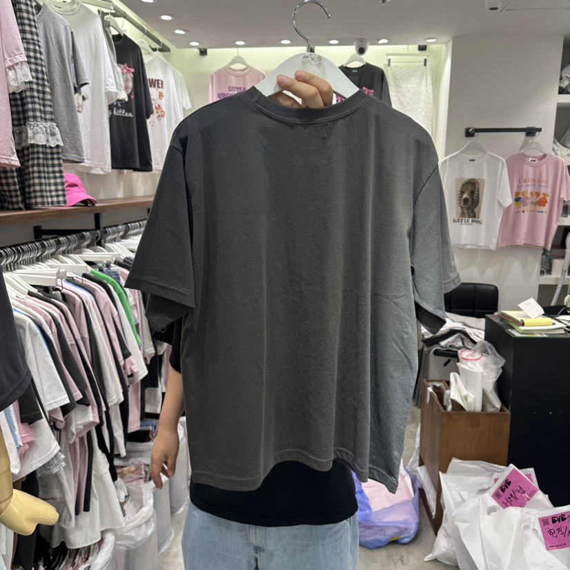 EVE韓國東大門代購女士新品26夏季職業熱賣26春夏休閑T恤EVET恤