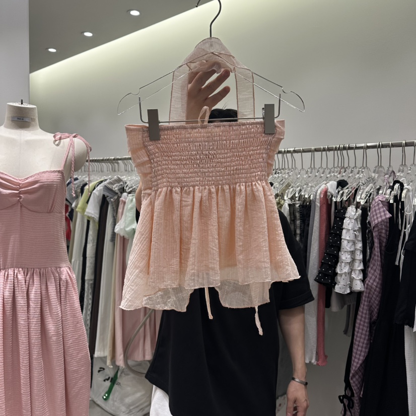 BAIE.38韓國東大門代購女裝新品熱賣26春夏吊帶背心含脖帶BAIE.38吊帶/背心