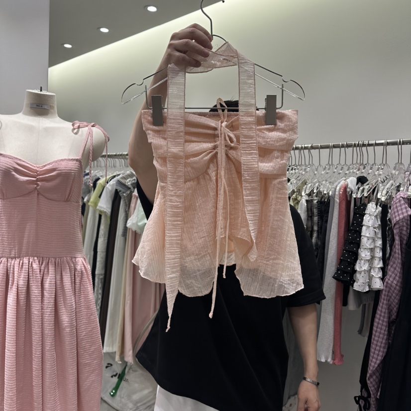 BAIE.38韓國東大門代購女裝新品熱賣26春夏吊帶背心含脖帶BAIE.38吊帶/背心圖色2
