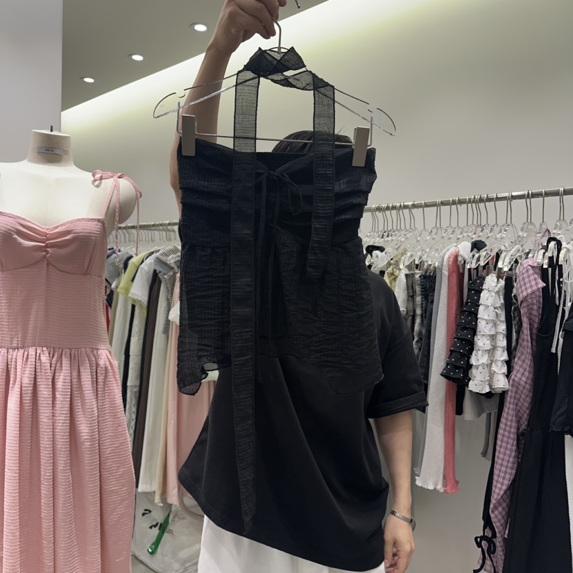 BAIE.38韓國東大門代購女裝新品熱賣26春夏吊帶背心含脖帶BAIE.38吊帶/背心圖色3