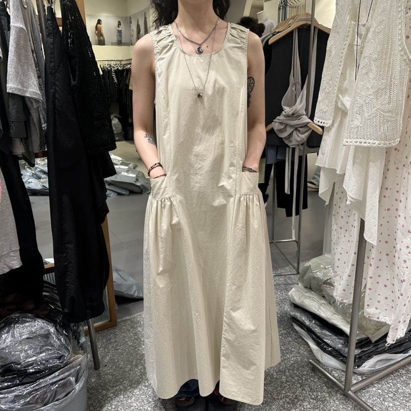 SOF東大門實拍韓國女裝新款26春夏時尚連衣裙不含項鏈棉質SOF連衣裙圖色1