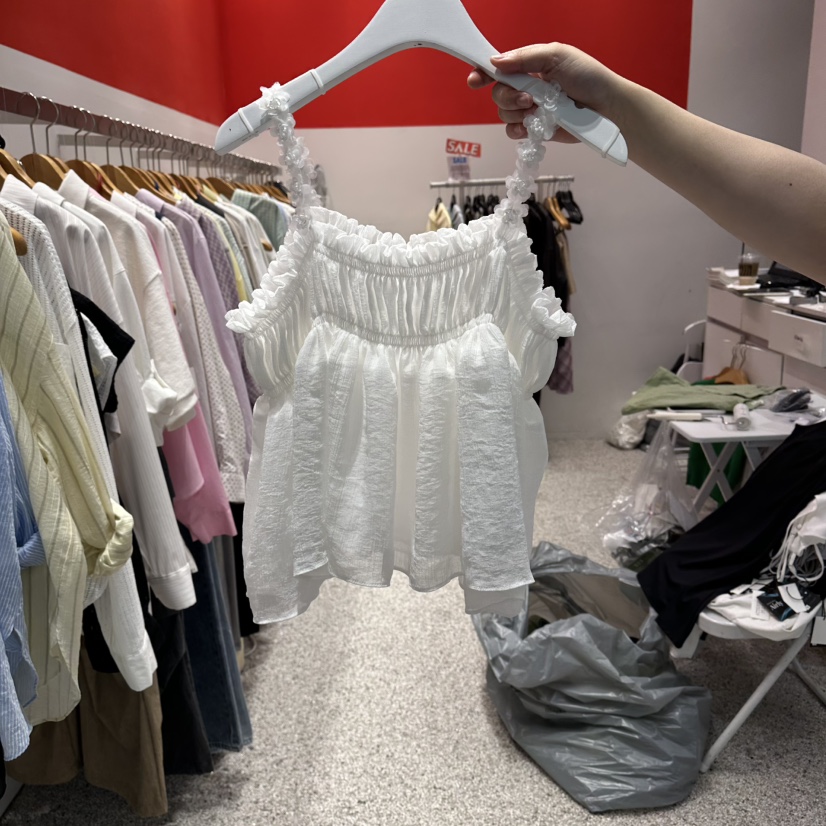 ATPZ韓國直郵女裝新品26夏季時尚人氣熱賣吊帶背心串珠無袖ATTENTION PLEAES吊帶/背心