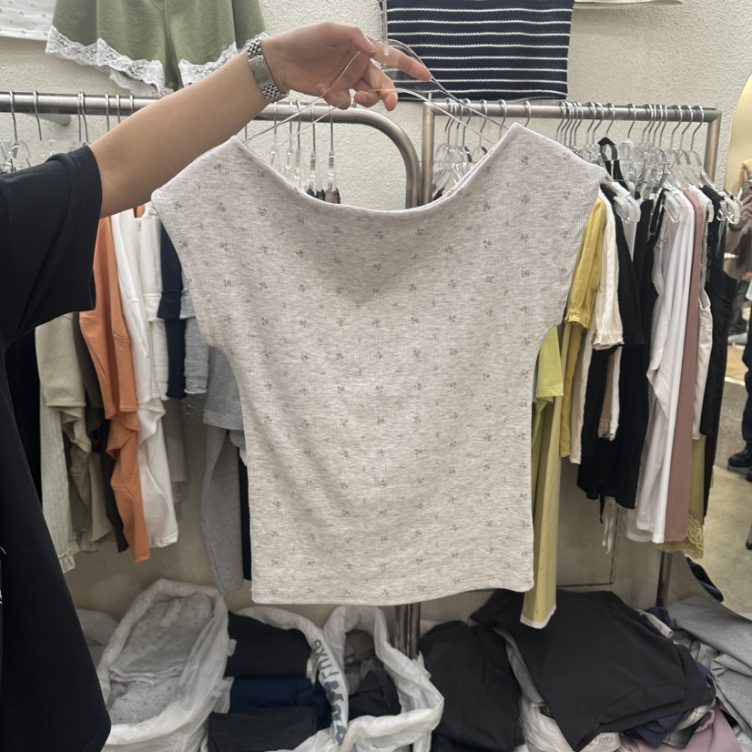 MAGOT韓國東大門直郵女裝新品26春夏熱賣人氣休閑時尚T恤IIIΛGOT/MAGOTT恤圖色2灰色