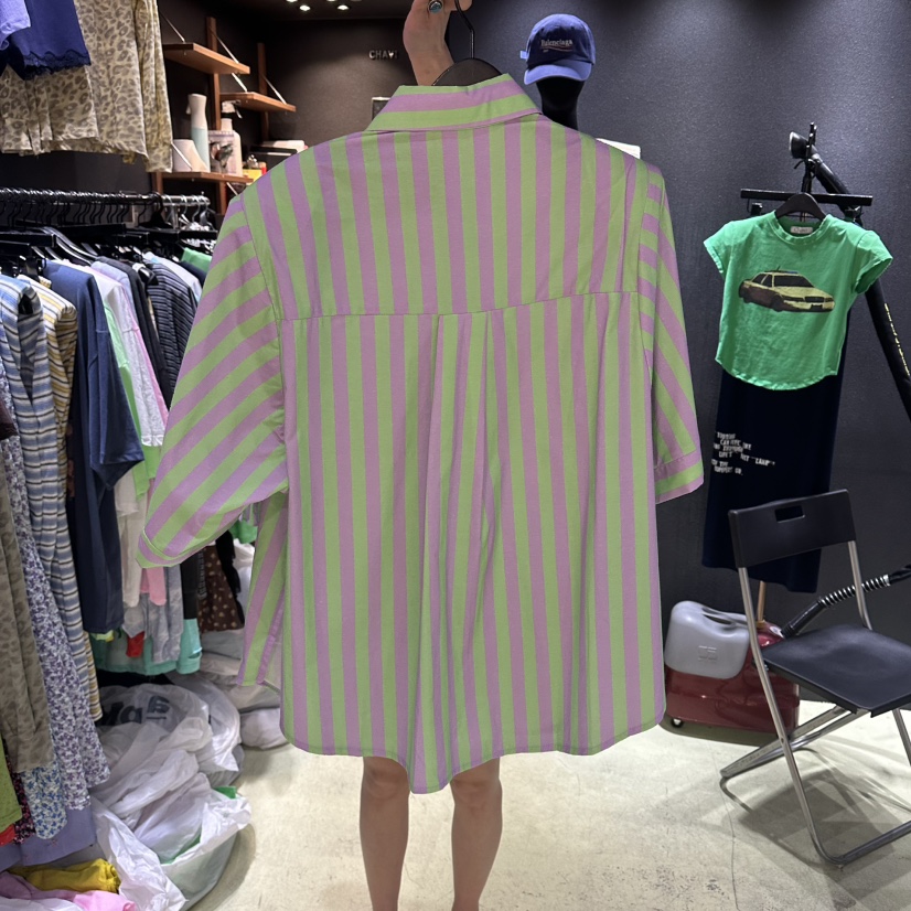CHAVI韓國直郵女裝新品時尚人氣26夏季熱賣職業襯衫蕾絲衫CHAVI襯衫/蕾絲衫