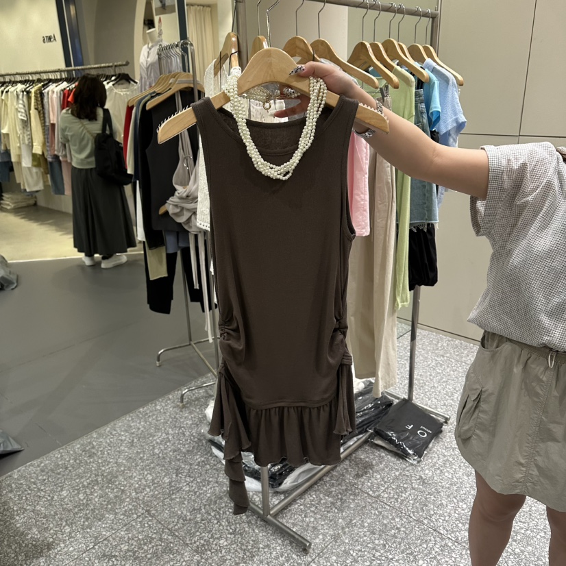 SOF韓國代購女士新款26春夏休閑職業推薦吊帶背心不含項鏈SOF吊帶/背心圖色2