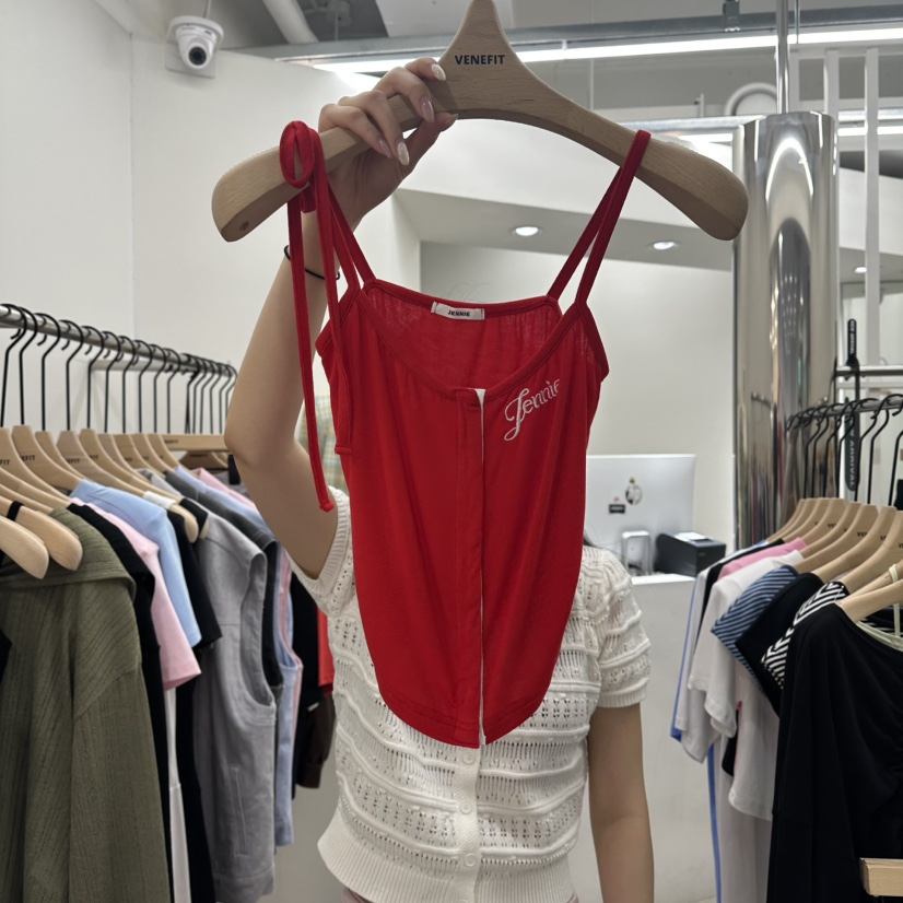 VENEFIT東大門實拍韓國女士新品人氣時尚26夏季熱賣吊帶背心VENEFIT/JENNIE吊帶/背心圖色3