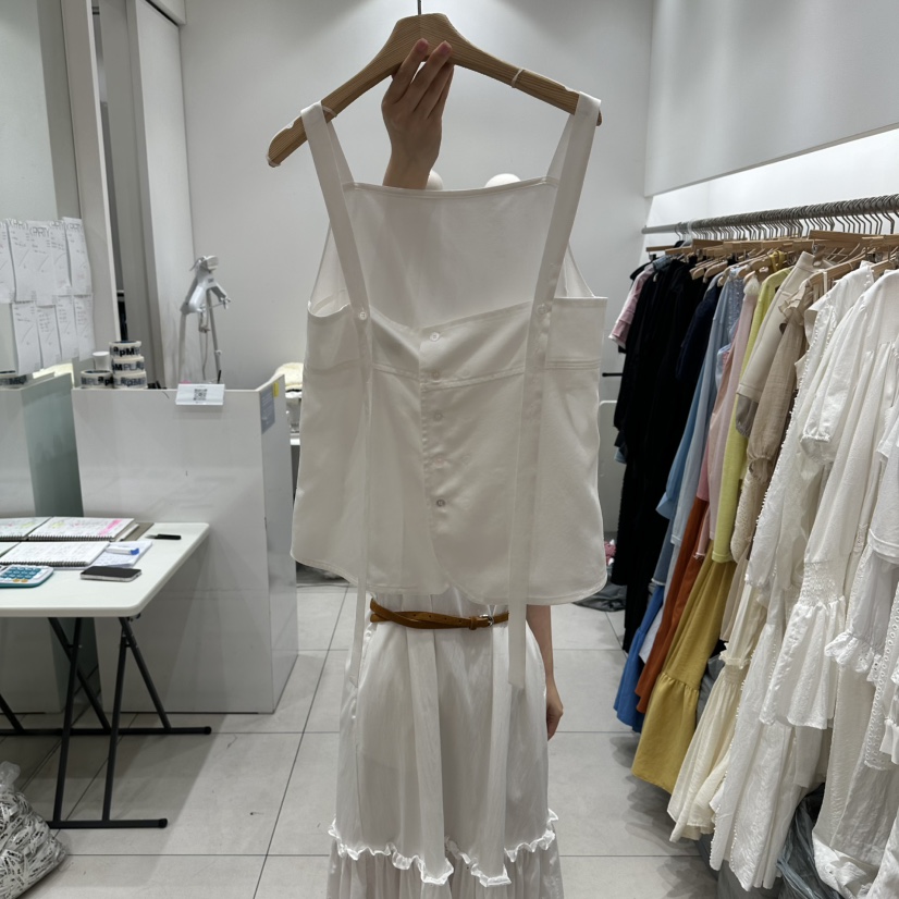 XPARTY韓國直郵女士新品休閑26夏季26春夏時尚職業吊帶背心XPARTY吊帶/背心