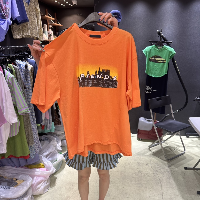 CHAVI韓國直郵女士新品26春夏職業時尚休閑人氣推薦熱賣T恤CHAVIT恤圖色1
